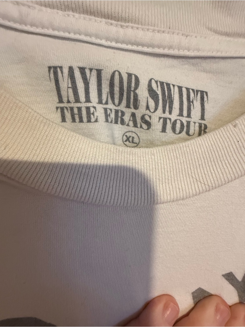 Taylor Swift White Graphic Short Sleeve Tour Tee from Eras Tour - Picture 2 of 3